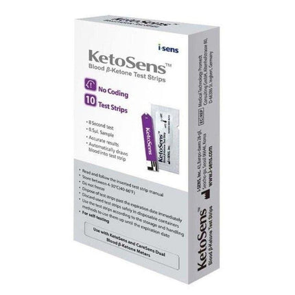 CareSens KetoSens Keton-Teststreifen (10 Stück) – Zuverlässige B-Keton-Messungen