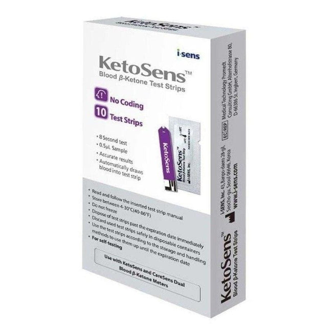 CareSens KetoSens Keton-Teststreifen (10 Stück) – Zuverlässige B-Keton-Messungen