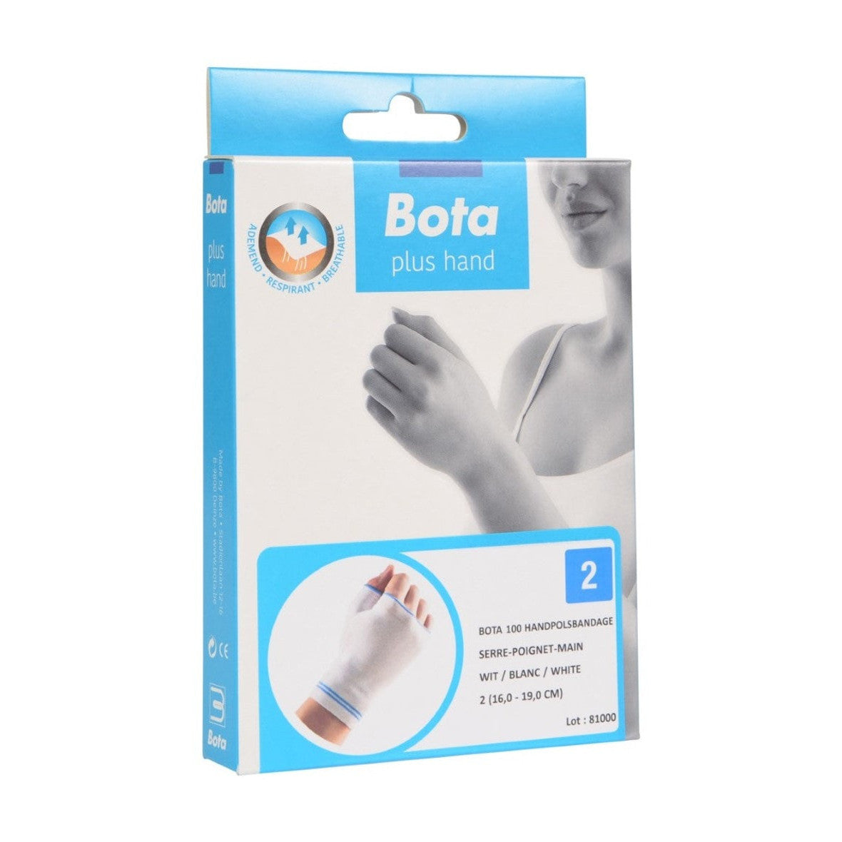 Hand-Handgelenk-Bandage 100 + Zoll weiß