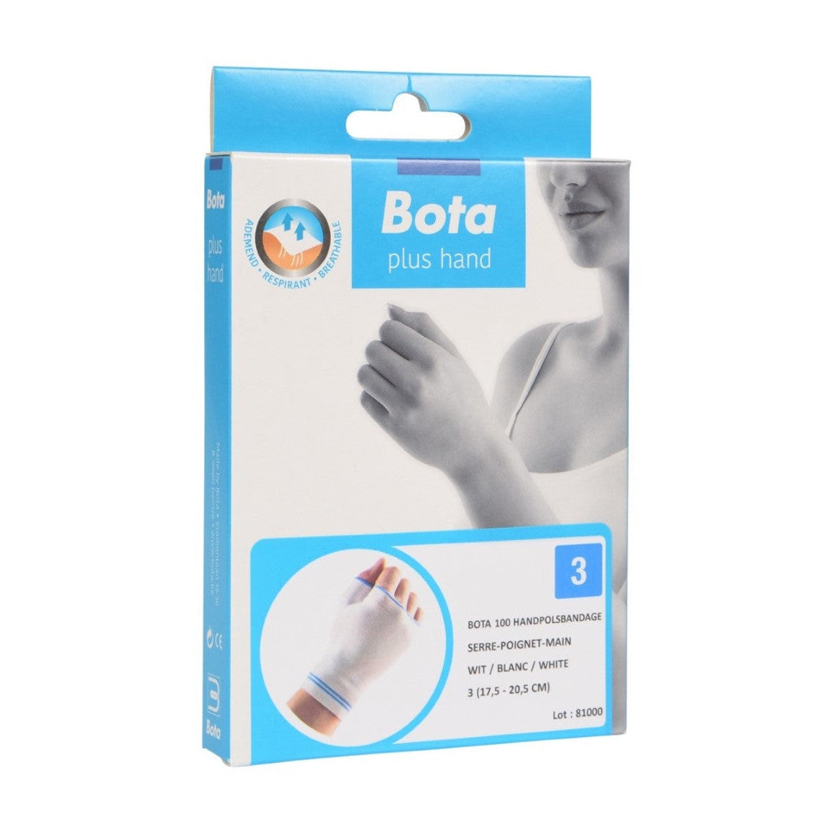 Hand-Handgelenk-Bandage 100 + Zoll weiß