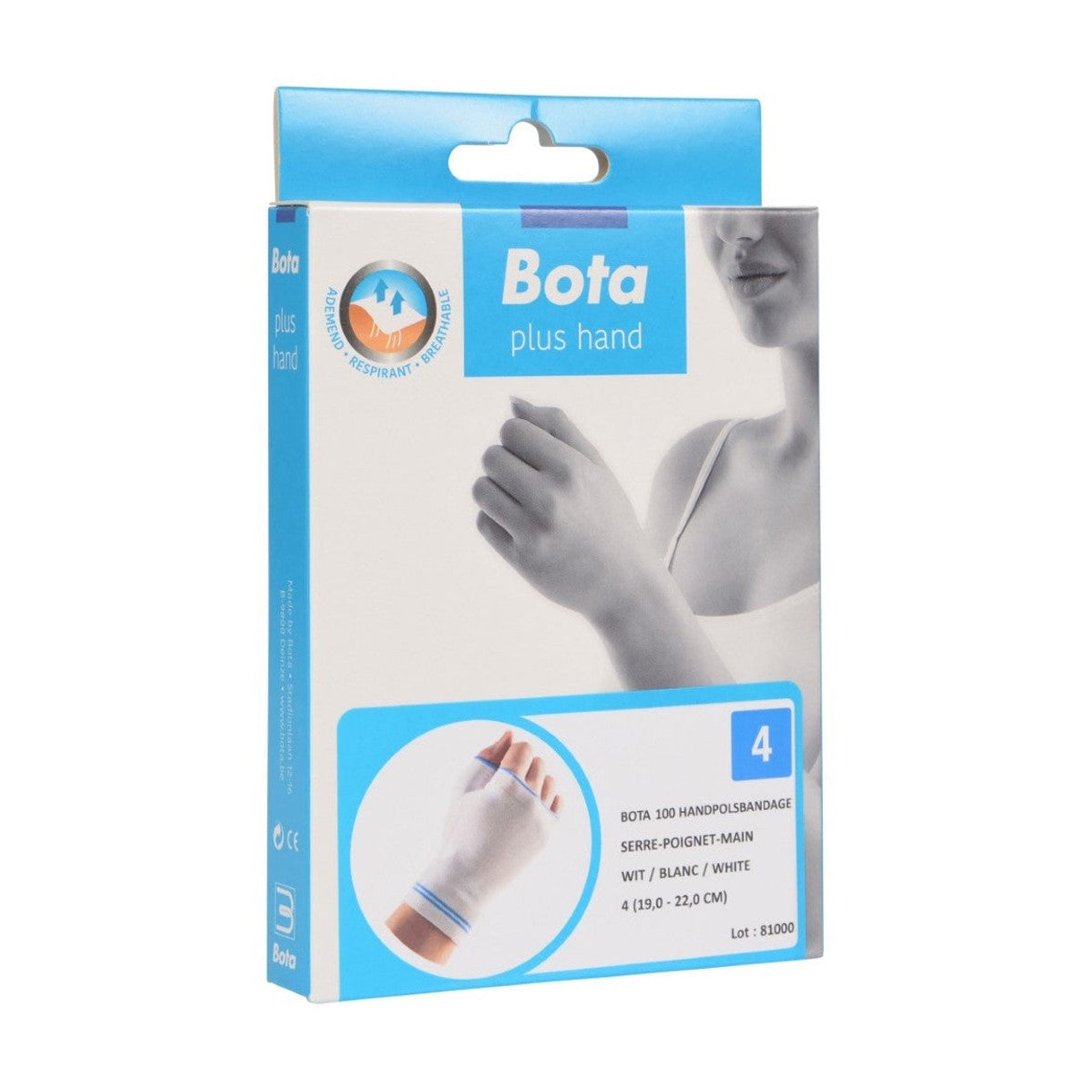 Hand-Handgelenk-Bandage 100 + Zoll weiß