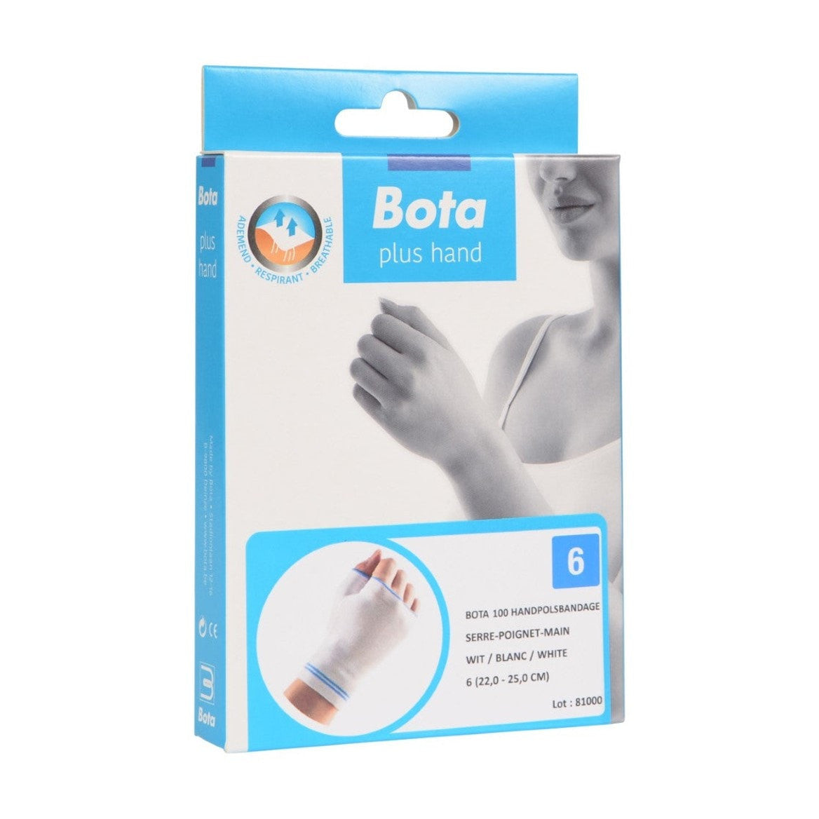 Hand-Handgelenk-Bandage 100 + Zoll weiß