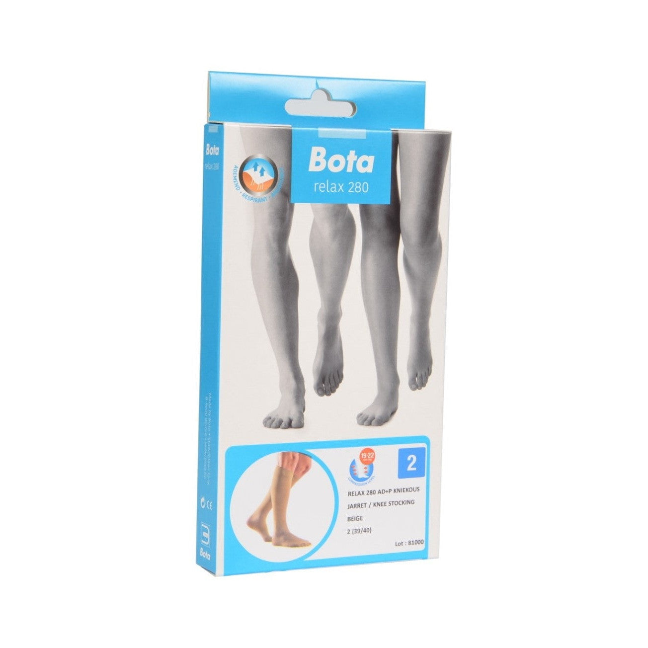 Relax 280 below knee ad+p beige