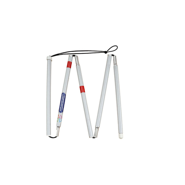 Erkennungsstab in 5 Teile faltbar - Länge 95 cm