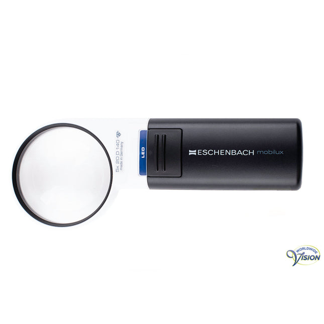 Eschenbach Mobilux LED 15115 – 5x Handlupe mit LED &amp; Farbfiltern