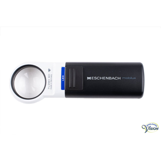 Eschenbach Mobilux LED 15117 – 7-fache Handlupe mit LED und Farbfiltern