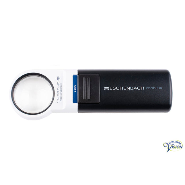 Eschenbach Mobilux LED 151110 – 10x Handlupe mit LED &amp; Farbfiltern