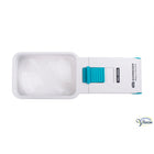 Schweizer Ökolux+ Mobil LED 134112 – 10D | Handlupe 2,5-fache Vergrößerung | 75x50mm Linse