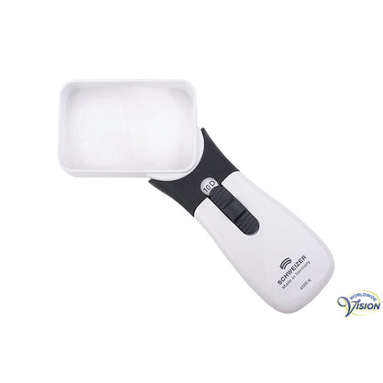 Schweizer ERGO-Lux MP Mobil 2,5x Handlupe – 164102 10D LED mit geneigter asphärischer Linse