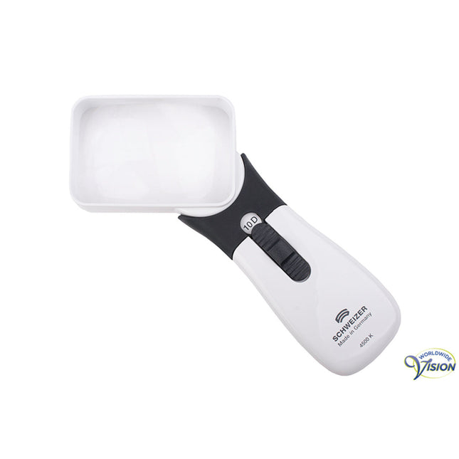 Schweizer ERGO-Lux MP Mobil 2.5x Handlichtloep – 164102 10D LED met Gekantelde Asferische Lens