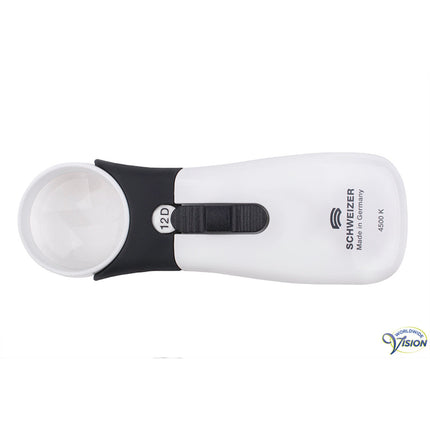 Schweizer ERGO-Lux MP Mobil 3x Handlupe – 164132 12D LED mit 35 mm asphärischer Linse