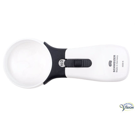 Schweizer ERGO-Lux MP Mobil 4x Handlupe – 164162 16D LED mit 60 mm asphärischer Linse