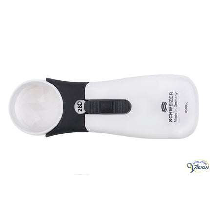 Schweizer ERGO-Lux MP Mobil 7x Handlupe – 164282 28D LED mit 35 mm asphärischer Linse