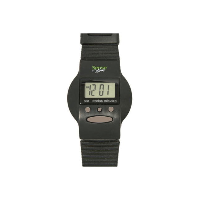Niederländischsprachige Senseworks-Uhr – Schwarz