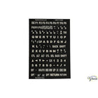 Tastaturaufkleber – Weiße Zeichen auf Schwarz | Passend für Laptop & PC