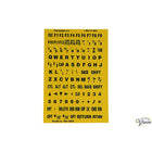 Toetsenbordstickers – Zwarte Karakters op Geel | Extra Contrast voor Slechtzienden