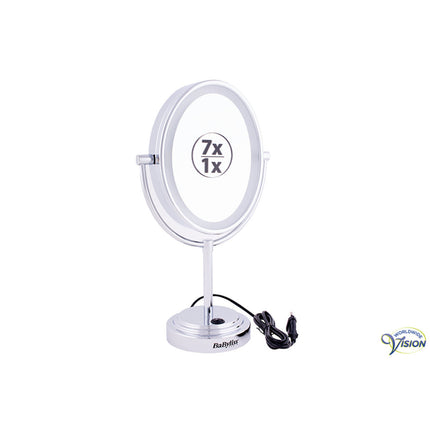 Spiegel 8437E met Verlichting – 7X Vergroting | Make-up & Scheerspiegel