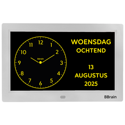 BBrain Analoge Dementieklok met WiFi – Herinneringen & Dagstructuur