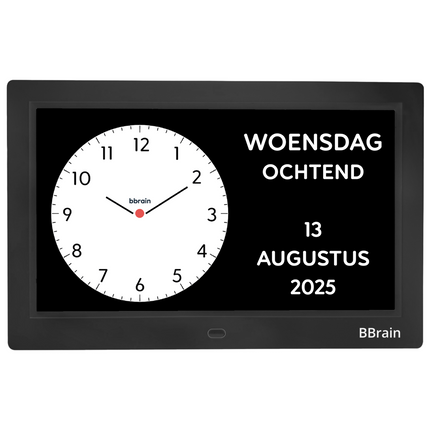 BBrain Analoge Dementieklok met WiFi – Herinneringen & Dagstructuur