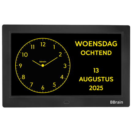BBrain Analoge Dementieklok met WiFi – Herinneringen & Dagstructuur