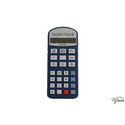 DoubleCheck Niederländischsprachiger Taschenrechner – Mit Sprachfunktion, Uhrzeit und Alarm | Inklusive Etui
