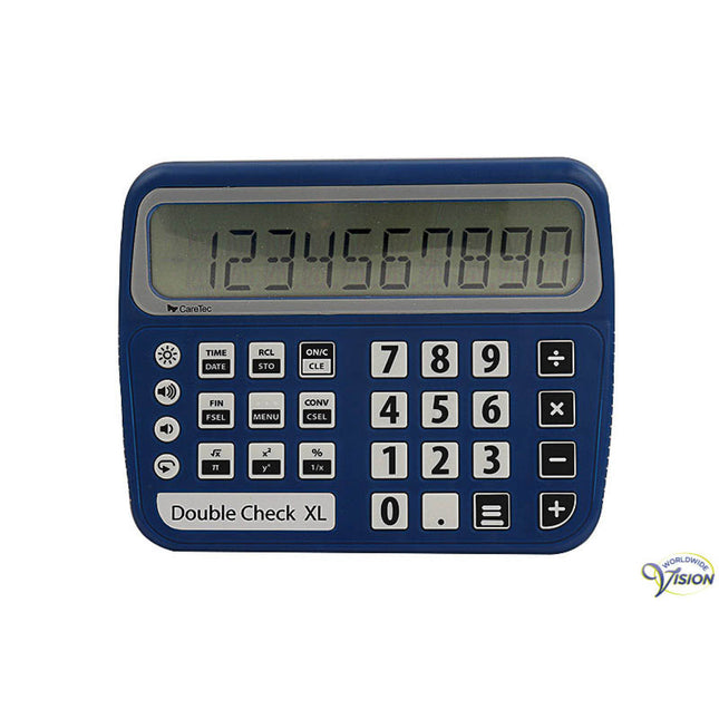 DoubleCheck XL Voice Rekenmachine – Nederlandssprekend | Grote Toetsen & Display voor Slechtzienden