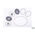 Abreißpalette 30 x 21 cm – 25 Blatt mit Farbverlaufs- und Mischbereich