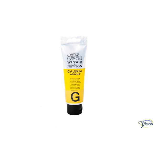 Winsor &amp; Newton Galeria Acrylfarbe Gelb – Cadmiumgelber Farbton | 120 ml Tube