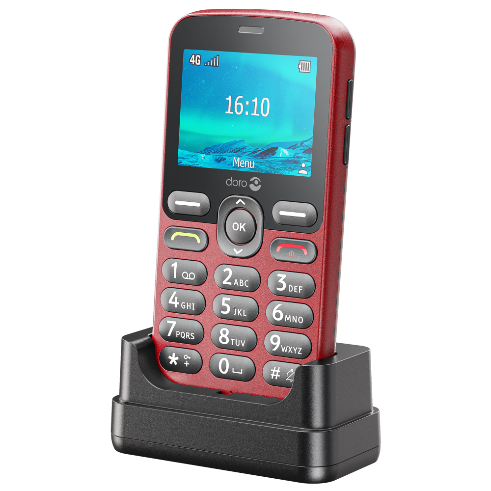 Doro 1880 mobiele telefoon 4G rood