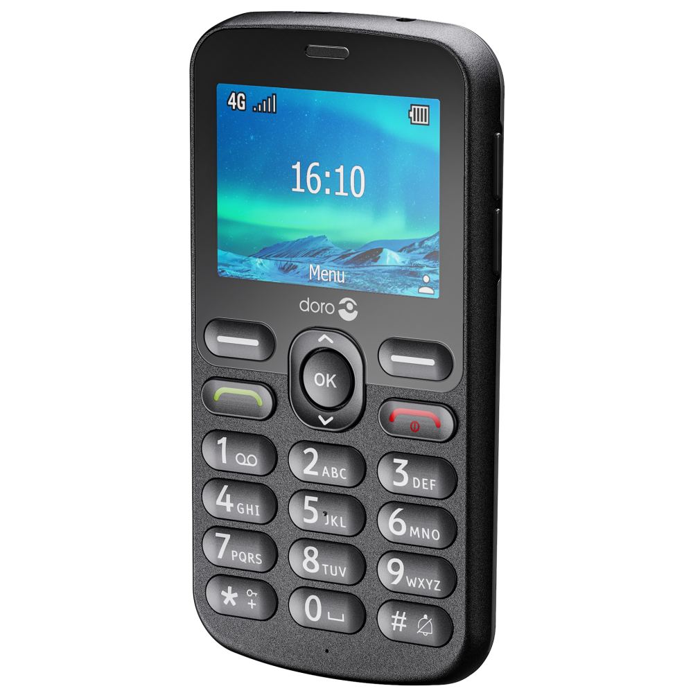 Doro 1880 mobiele telefoon 4G zwart