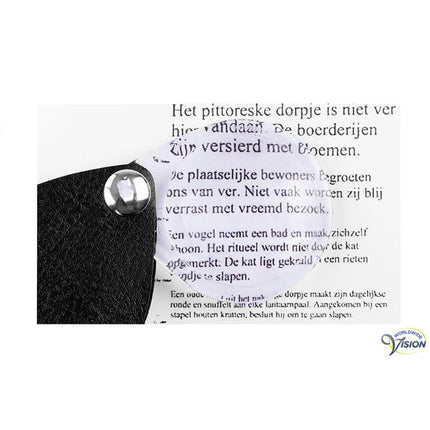 Eschenbach Impact Magnifier 6x – 1740530 Taschenlupe Ø30 mm schwarz