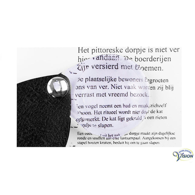 Eschenbach Impact Magnifier 6x – 1740530 Taschenlupe Ø30 mm schwarz