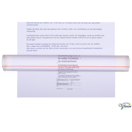 Eschenbach Reading ruler 2608 – 25 cm | 1.8x magnification with guide line