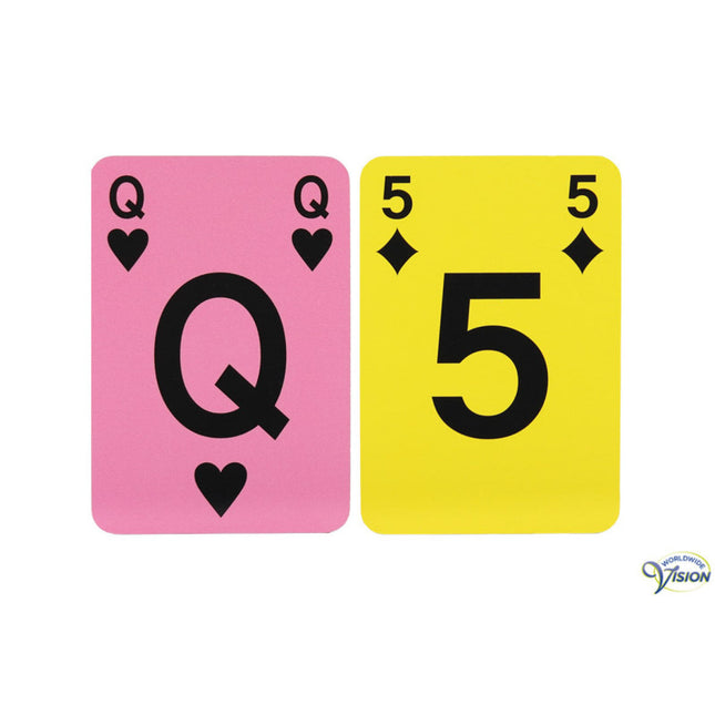 Icatcher Speelkaarten – 2 Sets | Grote Cijfers & Contrasterende Symbolen