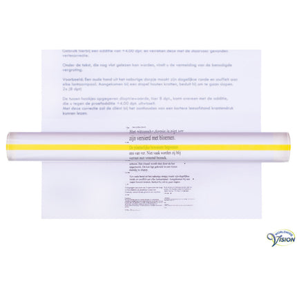 Reading ruler 22.8 x 2.5 cm – 1.5x magnification | Without marking line