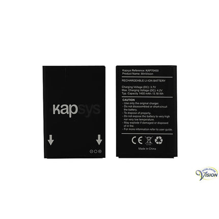 Li-Ionen-Akku 3,7 V – 1400 mAh | Passend für MiniVision Mobiltelefon (altes Modell)