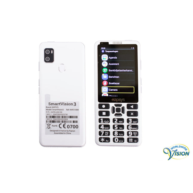 SmartVision3 Omni – Nederlandssprekende Smartphone met GPS, Scanner & Draadloos Opladen