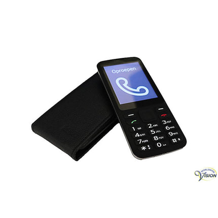 Flip Case für BlindShell Classic – Kunstleder mit Magnetverschluss | Schwarz