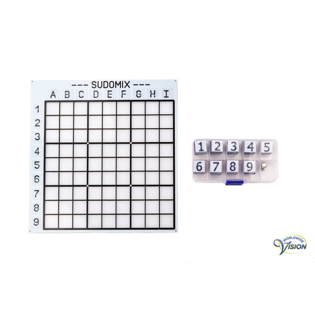 SudoMix für Blinde – Großdruck-Zahlenrätsel mit Braille | Magnet-Sudoku