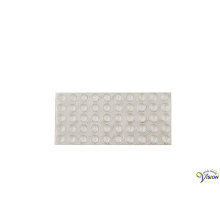 Transparent Relief Round Bumpons 8mm – Set of 48 Pieces