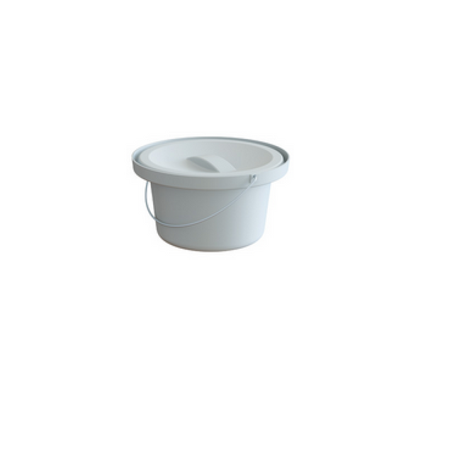 Bucket with lid for Atlantis toilet chair