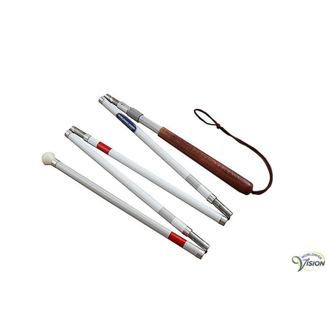 Svarovsky Falt- &amp; Teleskopstock 143-160 cm – Aluminium – Runde Kunststoffspitze 25 mm