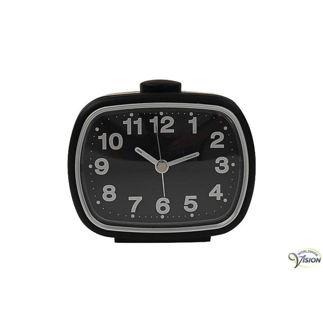 Alarmklok Quartz Zwart – Duidelijke Wekker voor Senioren & Slechtzienden
