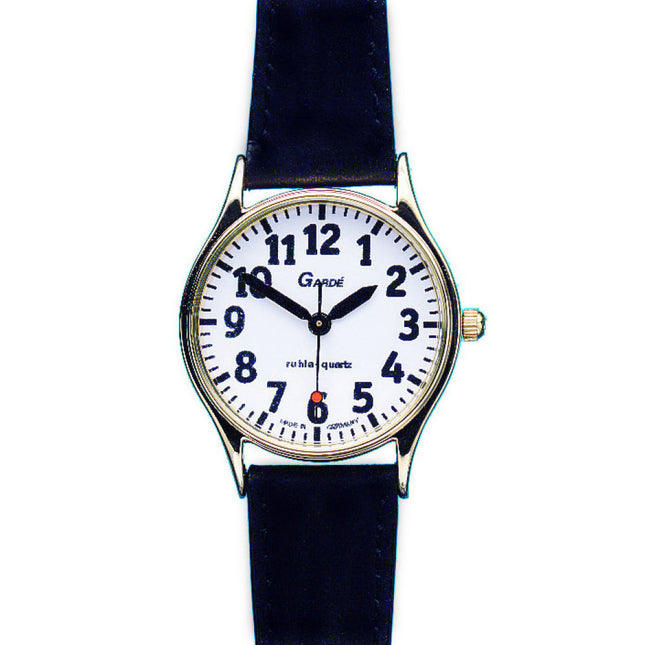 Gardé Steel Bicolor Uhr 26 mm Schwarz – Mattes Titangehäuse – Weißes Zifferblatt – Schwarzes Armband