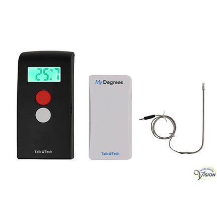 MyDegrees Multi-Thermometer – Kabelloses Multifunktionsthermometer – 10 Sprachen – Innen &amp; Außen