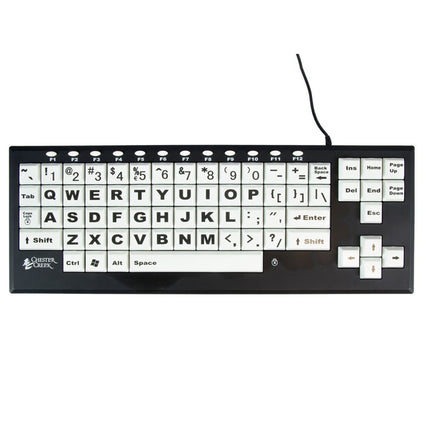 Vision Keyboard Weiß – Großdrucktastatur für Sehbehinderte