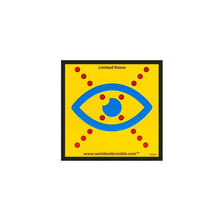 LV-Reflexschild 110x110 mm – Sichtschutzschild für Sehbehinderte