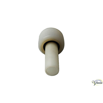 Roller Point Carbon/Leichtgewichtsstock – Extra Hartplastik Aufschiebbares Modell – Weiß