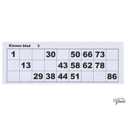 Großdruck-Bindeblock - 100 Blatt - bis Heftnummer 90 - Format 21 x 7 cm