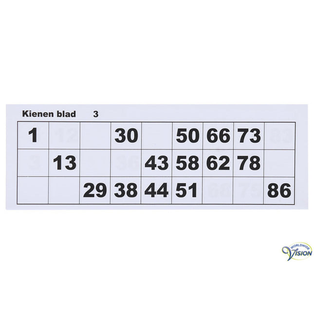 Großdruck-Bindeblock - 100 Blatt - bis Heftnummer 90 - Format 21 x 7 cm